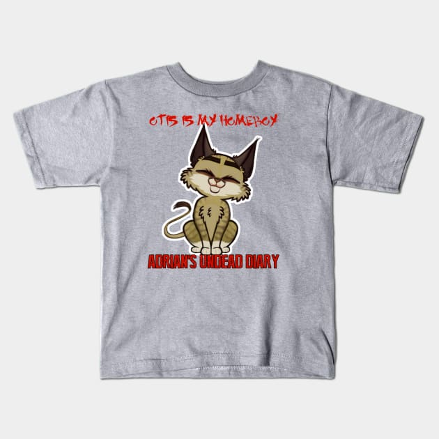 Otis the kitten is my homeboy Kids T-Shirt by chrisphilbrook